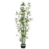 Planta artificiala Atmosphera bambus cu ghiveci ceramic, 180 cm, verde