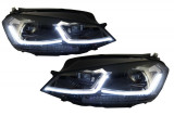 Faruri LED compatibile cu VW Golf 7 (2012-2017) Facelift G7.5 R Line Look cu Semnal Dinamic