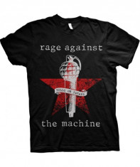 Tricou Unisex Rage Against The Machine: Bulls On Parade Mic foto