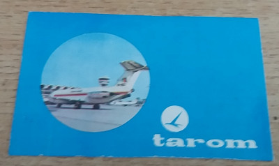 C9 26 - 1973 - Calendare de buzunar - aviatie - reclama TAROM foto