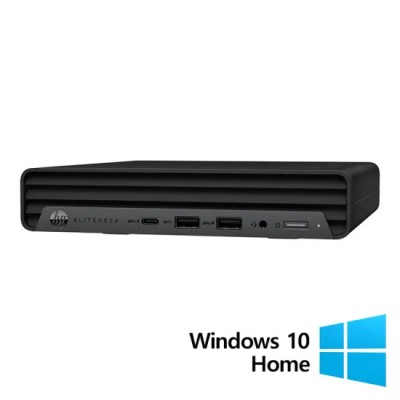 Calculator Refurbished HP EliteDesk 800 G6 Mini PC, Intel Core i5-10500T 2.30 - 3.80GHz, 8GB DDR4, 256GB SSD + Windows 10 Home foto