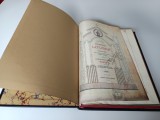 LITURGHIER 1887- DUMNEZEESTILE LITURGII ALE SANTILOR IOAN, VASILIE SI GRIGORIE- FACSIMIL COLOR LUX COPERTI PIELE FORMAT MARE 30 X 21 CM.