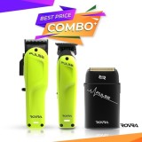 Cumpara ieftin Set ROVRA - PULSE - Masina de tuns verde + Masina de contur + Masina de ras Triple Blade