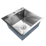 Chiuveta de bucatarie din inox alimentar SUS304 BH5050S B&Ouml;HM Satin 500X500X220 mm