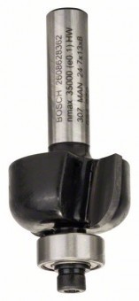 Freza profilata, 8mm, R1 6mm, D 24,7mm, L 13mm, G 53mm 8mm, R1 6mm, D 24 - 3165140358231 foto
