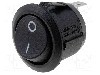 Intrerupator OFF-ON, 2 pozitii, SPST, BULGIN - R13112ABB076W