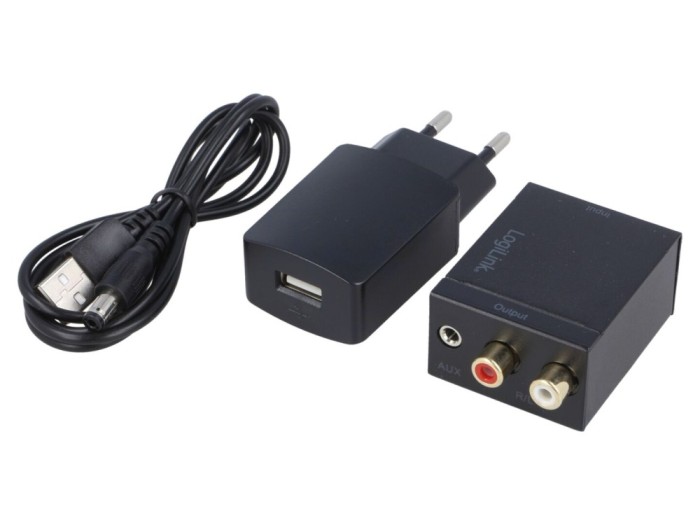 Convertor Digital-Analog RCA/Toslink 5VDC