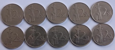 Slovacia, Lot 2 Koruna foto