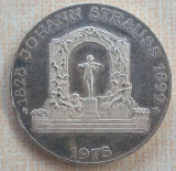 (A636) MONEDA DIN ARGINT AUSTRIA - 100 SCHILLING 1975, JOHANN STRAUSS, PROOF