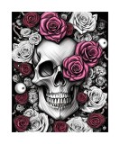 Cumpara ieftin Sticker decorativ, Craniu, Roz, 85 cm, 6337ST, Oem