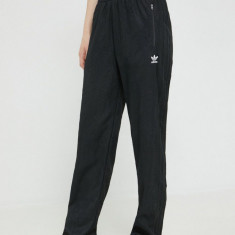 adidas Originals pantaloni de trening Adicolor femei, culoarea negru, cu imprimeu HC4568-BLACK