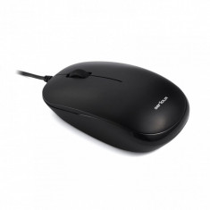 Mouse Serioux cu fir, optic, Noblesse 9800M, 1000dpi, negru, ambidextru, blister, cablu 1.6m, USB foto