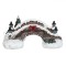 Figurină Pod Crăciun, Model &Icirc;nzăpezit, LED, Multicolor