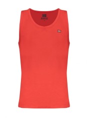 Maiou barbati, cu imprimeu cu logo, Regular fit, Rosu, M