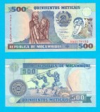 Mozambic (p#134) 500 Meticais 1991 UNC &#039;Dans Războinic&#039; serie: AA0179153