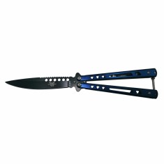 Briceag fluture DEPOX&reg;, Sea Blade, otel inoxidabil, albastru, 22 cm