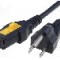 Cablu alimentare AC, 2m, 3 fire, culoare negru, IEC C13 mama, NEMA 5-15 (B) mufa, SCHURTER - 6051.2001