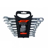 Set 8 chei combinate din otel Cr-V 8-19 mm, cu suport, Gadget