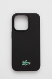 Lacoste husă pentru telefon iPhone 14 Pro 6,1&quot; culoarea negru