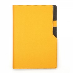 Agenda notes A5 cu arc si decupaj galbena