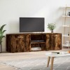 VidaXL Comodă TV, stejar fumuriu, 120x34x37 cm, lemn compozit 833556