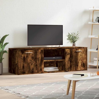 vidaXL Comodă TV, stejar fumuriu, 120x34x37 cm, lemn compozit 833556 foto