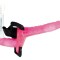 Joyride Duo Pink - Strap On Dublu cu Vibrații, 17x3.5 cm