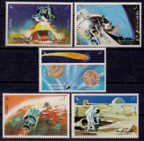 SHARJAH, APOLLO 16 - SERIE COMPLETĂ MNH, Nestampilat