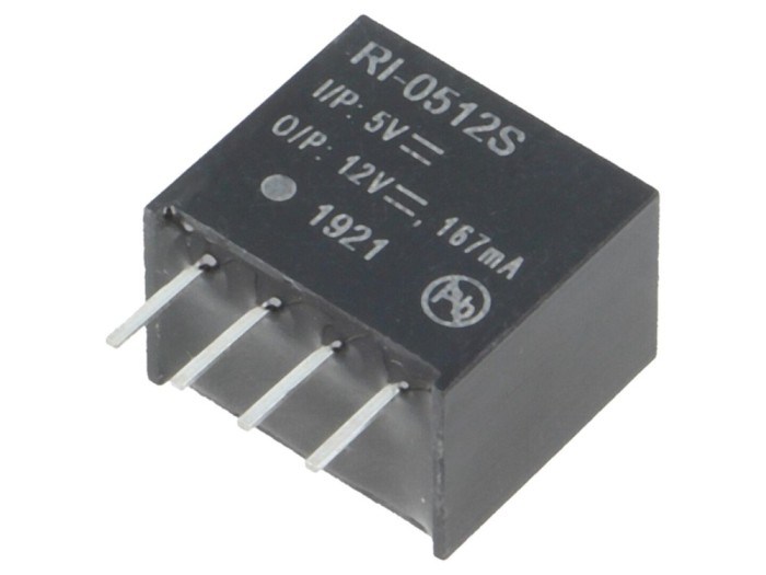 Convertor DC/DC 2W 12V SIP4
