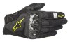 Manusi Moto Touring Alpinestars SMX-1 V2 Negru/Fluo/Galben Marimea L Barbati Piele Perforata Plasa Aer Stradale
