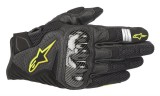 Manusi Moto Alpinestars SMX-1 V2 Negru/Galben Fluo, Marime M, Touring/Strada, Piele Perforata, Ventilate, Barbati