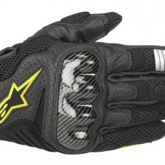 Manusi touring moto Alpinestars Smx-1 V2, negru/fluo/galben, marime L