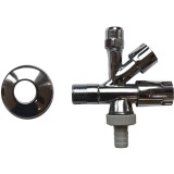 Robinet Colțar Kombi Boni-Shop&reg; Racord Flexibil 1/2&quot; 3/4&quot; Alama Cromata M&acirc;ner Comfort Chiuvetă Mașină Spălat Vase Rufe Bideu