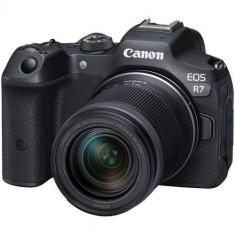 Aparat foto Mirrorless Canon EOS R7, 32.5MP, Negru + Obiectiv RF-S 18-150mm S (Negru)