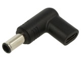 Adaptor USB C Soclu DC 6,5/4,4 100W 5A Negru
