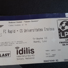 Bilet Rapid - CS U Craiova