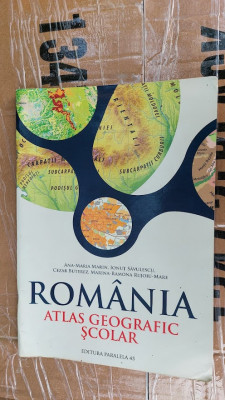 ROMANIA ATLAS GEOGRAFIC SCOLAR SAVULESCU BUTUREZ EDITURA PARALELA 45 foto