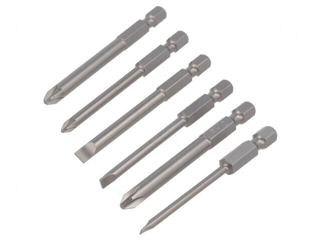 Kit Capete de Șurubelniță 70mm 1/4 6 Bucăți