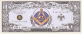 Bancnota Statele Unite ale Americii 1.000.000 Dolari 2011 - ( francmasonerie )