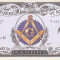 Bancnota Statele Unite ale Americii 1.000.000 Dolari 2011 - ( francmasonerie )