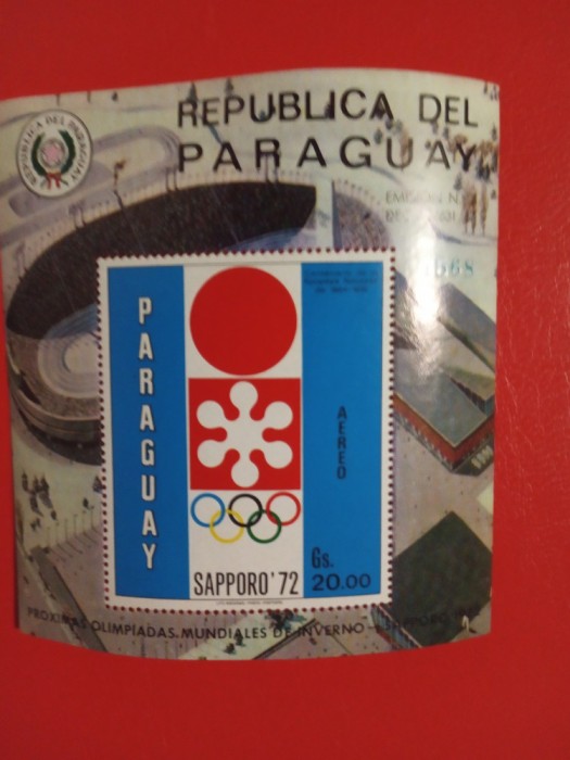 PARAGUAY, SAPPORO - COLIȚĂ MNH