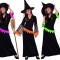 Costum Vrajitoare fetite 3-4 ani 90-114cm, Multiclor