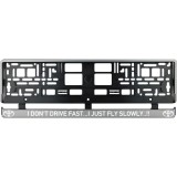 Set 2 bucati, suport numar inmatriculare argintiu Toyota Drive