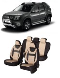 Cumpara ieftin Set huse scaune compatibile Dacia Duster 2010-2017 Piele + Textil (Compatibile cu sistem AIRBAG)
