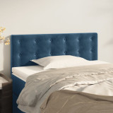 VidaXL Tăblie de pat, albastru &icirc;nchis, 80x5x78/88 cm, catifea
