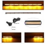 Rampa LED COB Auto Galbena 120cm 12-24V 144W Girofar Semnalizare Auto Camion Remorca