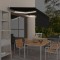 Copertină retractabilă manual cu stor&amp;LED, antracit, 3x2,5 m