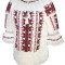 Bluza tip ie dama RM 128, marime XL, alb/negru mat