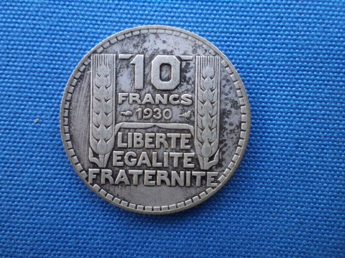 10 FRANCI 1930 FRANTA (10 g Ag )