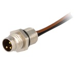 Conector M8 0,5m tată PIN 3 cu cabluri soclu E 4A Filet M8